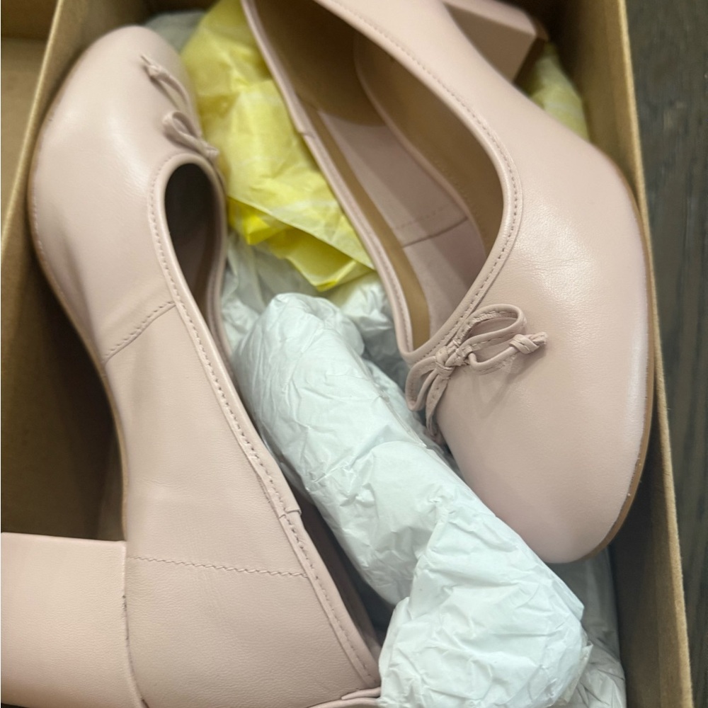 Anthropologie maeve ballet heels in pink clay - Picture 4 of 6